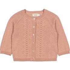 9-12M Koftor MarMar Copenhagen MarMar Modal Mix Rose Brown Totti Sticka Cardigan mdr/68