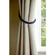 Blue Curtain Accessories Emma Barclay Knightsbridge Navy Blue Rope Tiebacks