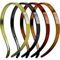 Plastic Headbands 4 Pack Plastic Plain Headbands for Eyewear