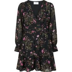 Neo Noir S Kjoler Neo Noir Forudbestilling Sahra Flower Print Dress Black sort 42/XL