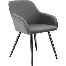 tectake Modern Grey/Black Kitchen Chair 82cm