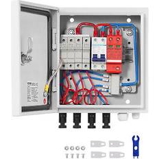 VEVOR solar pv combiner box 4 string 15a für solar panel system stahl fall ip65