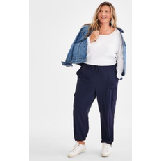 Macy's Pants & Shorts Macy's Style & Co Plus Pull-On Utility Pants, Created for Industrial Blue 0XP