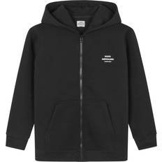 Mads Nørgaard Standard Hudini Zip Sweatshirt, Black, år