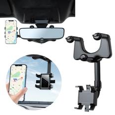Mobile Device Holders Tomtop Jms Rearview Mirror Phone Holder 360 Degrees
