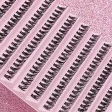 Makeup Shein 10-12mm Single 200 Cluster Natural Eyelash Party And Club Daily Work Meeting Natural False Eyelashes Fluffy Soft Messy Dramatic 3D Mink Eye Multi-Laye