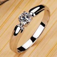 Barn Ringar Shein 1Pc Kids Pretty Cubic Zirconia Rings For Girls For Birthday Gifts For Party Jewelry Daily Decoration