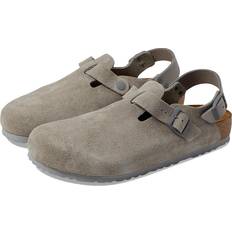 Gray Clogs Birkenstock Tokio Suede Stone Coin Sandals Gray EU US Men's 12-12.5 Regular