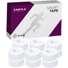 Kinesiologie-Tape Cawila Sporttape PREMIUM 2,5cm x10m 12er Set Weiss