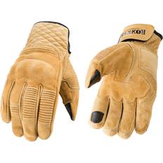 Beige Motorcycle Gloves Rokker Tucson Rough Gloves Beige Unisex