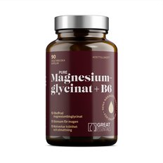 Great Essentials Pure Magnesiumglycinat + B6 Ekonomipack 3x90k