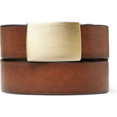 Saddler Herr Skärp Saddler Tolken Brushed Gold Herr Bälte Från Magasin Brown 105cm