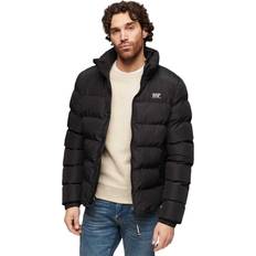 Superdry Men Jackets Superdry Sports Puffer Jacket Schwarz Mann