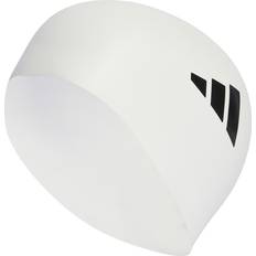 Uinti ja Vesiliikunta Adidas 3-Stripes Swim Cap White Black