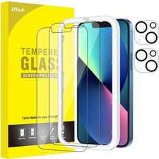 JeTech Skärmskydd JeTech Camera Lens & Tempered Glass Film Screen Protector for iPhone 13 mini 2-Pack
