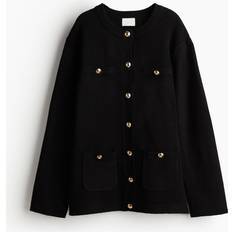 H&M Cardigans H&M Button-Detail Cardigan Black