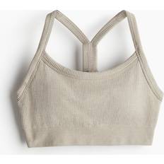 H&M Women Underwear H&M DryMove Seamless Support Sports Bra Beige