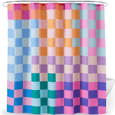 Shein One Multicolor Plaid Retro Shower Rainbow