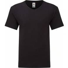 Shein Mens Iconic V Neck TShirt Black