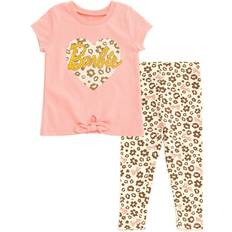 Leopard Other Sets Children's Clothing Barbie Sold by: imagikids, T-Shirt and Leggings Outfit Set Toddler to Big Kid