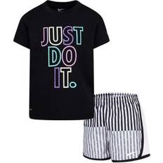 Other Sets Nike Girls 4-6x Just Do It Graphic T-Shirt and Printed Shorts Set, Black