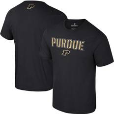 Colosseum Athletics Purdue Boilermakers Color Pop Active Blend T-Shirt Black, NCAA Men's Tops