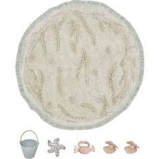 Lorena Canals Turtle Coastal Natural Cotton Island Washable Play Rug