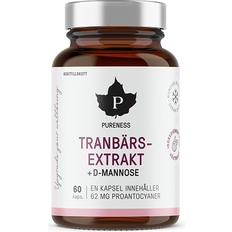 Pureness Tranbärsextrakt + D-mannose, 60