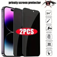 2PCS Privacy Protector Compatible With IPhone 15 14 11 12 13 PRO MAX Mini Anti-Spy Tempered Glass Compatible With IPhone XS Max XR X 15 7 8 Plu