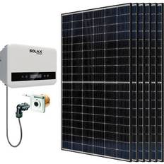 Wechselrichter Solarmodule Balkonkraftwerk 2400 W Photovoltaikanlage 400W Flachdachaufständerung