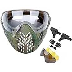 TS TAC-SKY FAST Tactical Hjälmtillbehör Dual-Mode Airsoft Paintball Mask Helansikte Andas Med Utbytbara LinsglasögonCP