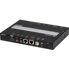 Aten 1-Port 4K HDMI KVM over IP, KVM Switch, Schwarz