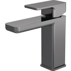 Balterley Square Mono Basin Tap & Push Button Waste Silver