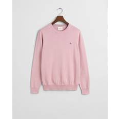 Gant Pink Jumpers Gant Men Classic Cotton Crew Neck Sweater