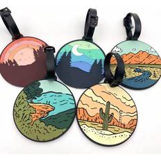 Blue Luggage Tags Shein pcpcs Creative Mountain