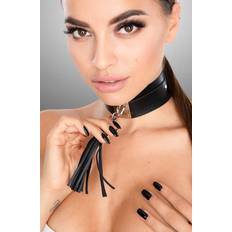 Teasing Tassel Collar Silver Black