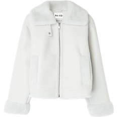 NA-KD Classic Bonded Jacket - Off White
