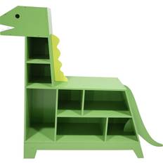 Teamson Kids Dinosaur Shaped Bookcase Toy Organizer