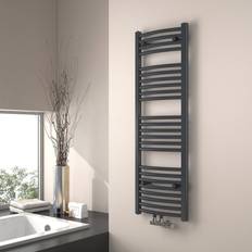 Heated Towel Rails EMKE Bathroom Radiator, Curved Anthracite