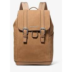 Michael Kors Backpacks Michael Kors MKMochila Hudson mediana de piel granulada Nude ONE SIZE