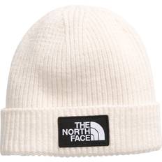 Girls Beanies Children's Clothing The North Face Kids' Box Logo Cuffed Beanie, White Dune