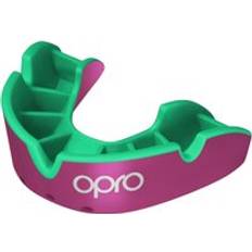 Pink Martial Arts Protection OPRO Silver Self-Fit Mouthguard Pink Green