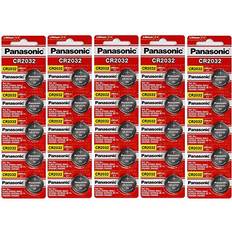 Panasonic CR2032 3 Volt Lithium Coin Cell Battery 25 Batteries