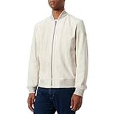 Lino - Uomo Giubbotti BOSS Di Pelle Bomber Joflag - Beige