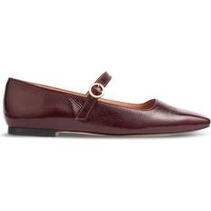 Red Ballerinas LK Bennett Women's Willow Bordeaux Mary Jane Flats Red