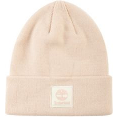 Timberland Women Accessories Timberland Women's Classic Tonal Patch Cuffed Beanie Cameo Rose ONE SIZE