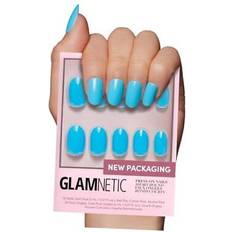 Glamnetic Press on nails opaque bright blue