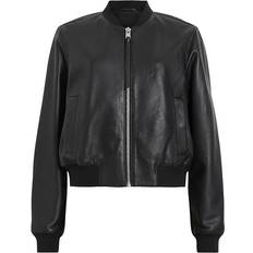 AllSaints Orten Leather Bomber Jacket - Black