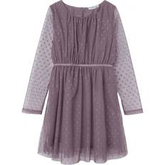 Name It 18-24M Vestiti Name It Vabos Long Sleeved Dress - Arctic Dusk (13235640)