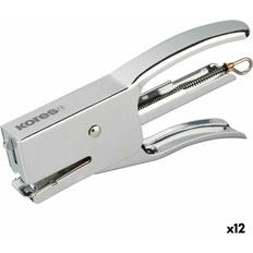 Kores Silver Stapler 7.5 x 14.5 x 2 cm Pack of 12